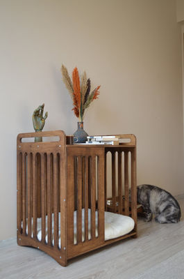 Indoor Cabin Must-Have Save Space with Luxury Demolition Wooden Dog Crate Furniture