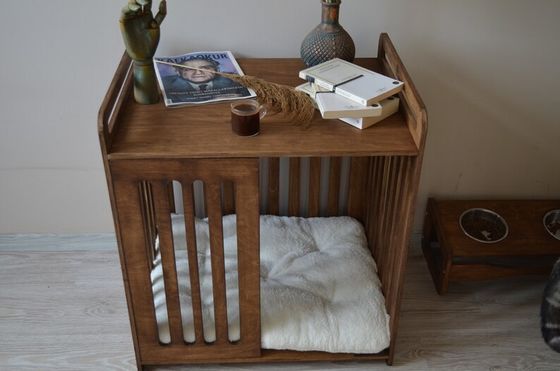 Indoor Cabin Must-Have Save Space with Luxury Demolition Wooden Dog Crate Furniture