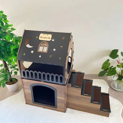 Modern Cat Furniture Customized Shape Wooden Rabbit House for Cats and Small Animals