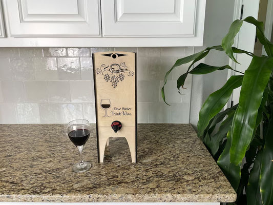 Wooden Wine Box Display Stand for Multiple Sizes of Boxes Hand Crafted Winebox Holder