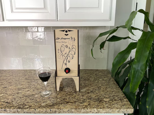 Wooden Wine Box Display Stand for Multiple Sizes of Boxes Hand Crafted Winebox Holder