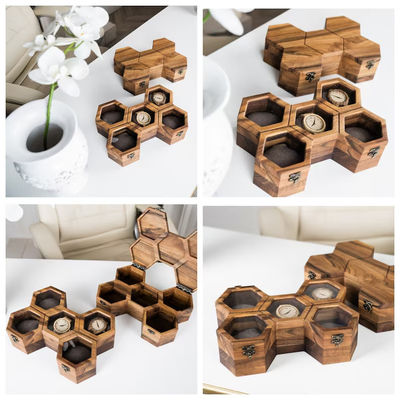 Sliding Lid Environmental Wooden Watch Box Personalized Display Case for Men