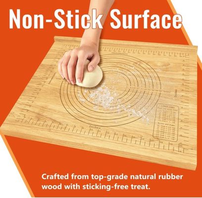 Pastry Wooden Board 24x20 Kneading Board with Measurements Common Size or Custom