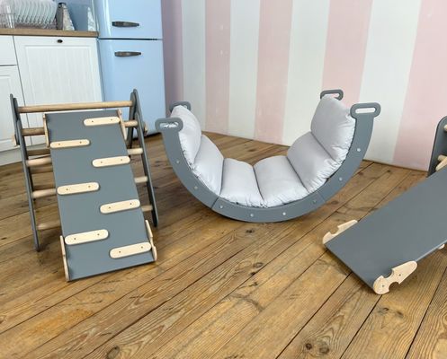 Montessori Climbing Set for Toddlers Indoor Triangle Climber in Your Choice of Color