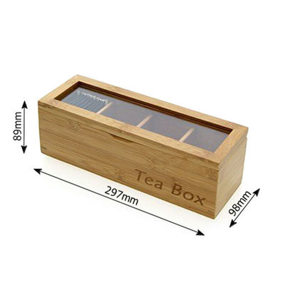 Handmade and Customizable Solid Wood Bamboo Tea Gift Box Packaging for OEM ODM Orders