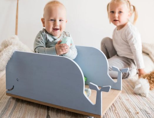 Wooden Toy Box on Wheels Customized as Per Your Request for Kids' Toys Organization