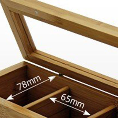 Handmade and Customizable Solid Wood Bamboo Tea Gift Box Packaging for OEM ODM Orders
