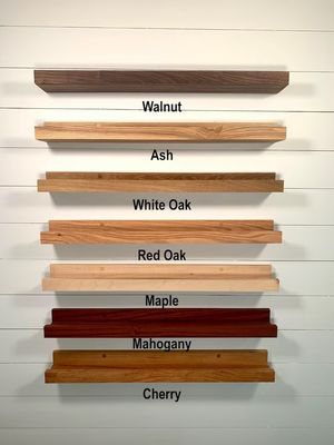 Wooden Home Decor Rustic Style Solid Hardwood Floating Shelf with Customization Option