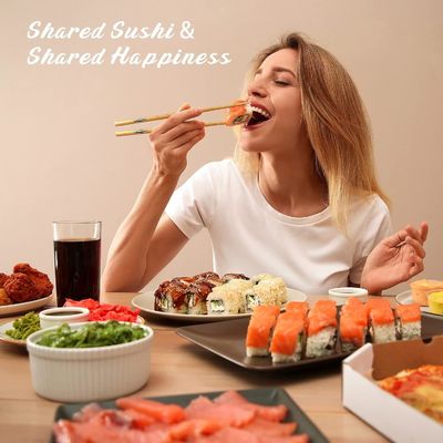 3 Wire Thickness Sushi Mat Kit 2 Rolling Mats 5 Pairs of Chopsticks 1 Paddle 1 Spatula