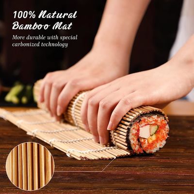 3 Wire Thickness Sushi Mat Kit 2 Rolling Mats 5 Pairs of Chopsticks 1 Paddle 1 Spatula