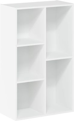Floor Standing 5-Cube Custom Service Wood Bookshelf for Home Storage and Organization