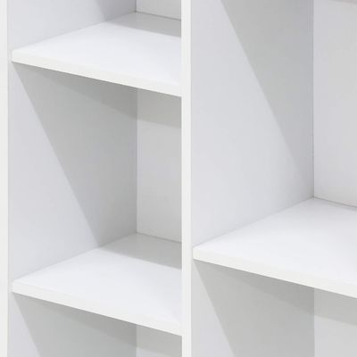 Floor Standing 5-Cube Custom Service Wood Bookshelf for Home Storage and Organization