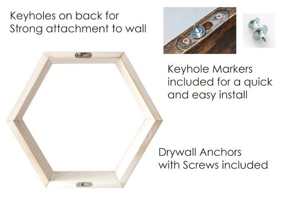 Wooden Hexagon Shelves The Perfect Blend of Function and Style for Your Kitchen