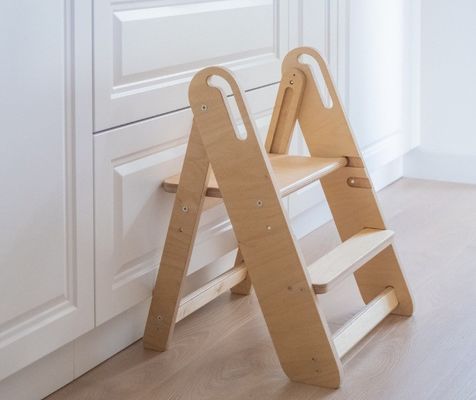 Save Space Wood Bathroom Kids Stool Step Stool for Kids and Adults As Your Request