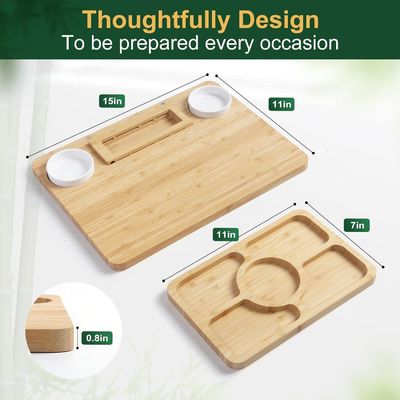 Bamboo Cheese Board and Knife Set for Kitchen Cutting Stocked Printing Laser Engrave