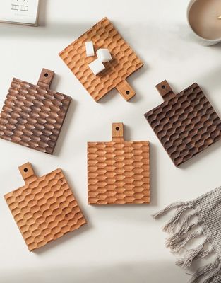 Solid Wood Creative Insulation Mat for Cherry Wood Anti-Scalding Coffee Cup Holder