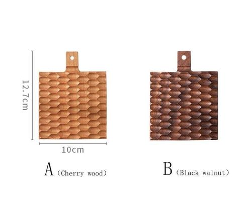 Solid Wood Creative Insulation Mat for Cherry Wood Anti-Scalding Coffee Cup Holder
