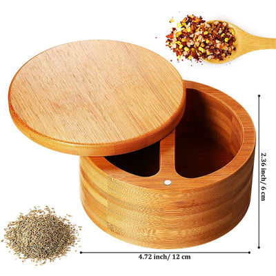 120ml Glass Spice Jars with Bamboo Lids Natural and Space-Saving Storage Solution
