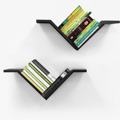 Rectangle Wall Mounted Desktop Bookshelf Set of 2 Sumgar Book Shelves On Walls for Bedroom