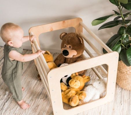 Kids' Wooden Playhouse Equipment for Toddler Climbing Cube High Quantity Advantage