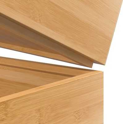 Set of 2 Bamboo Drawer Organizers for Kitchen 15&quot; x 6&quot; x 2&quot; Eco-Friendly and Durable