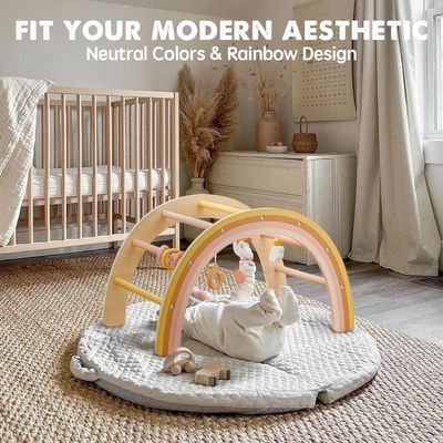 Unisex Wooden Play Gym for Baby 0-5 Months As Your Request Wooden Baby Toys by Tiny Land