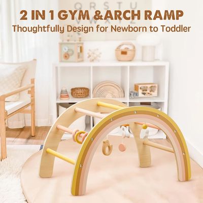 Unisex Wooden Play Gym for Baby 0-5 Months As Your Request Wooden Baby Toys by Tiny Land