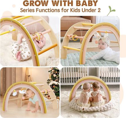 Unisex Wooden Play Gym for Baby 0-5 Months As Your Request Wooden Baby Toys by Tiny Land