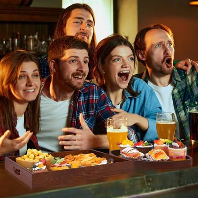 Football Birthday Party Wooden Plates WoodShaped Oval Platter for Home Hotel Restaurant