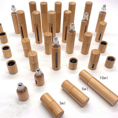 Customized Logo Wooden Top Grade Glass Perfume Spray Bottle for Essential Oil Packing