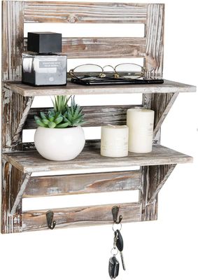 Modern Living Room Furniture Wooden Wall Mounted Shelves High Quantity Customized Logo