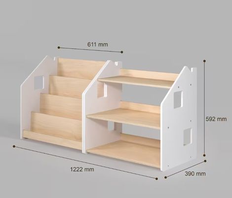 Modern Design Montessori Furniture High Quantity Advantage for Nursery Bookshelf