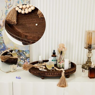 Customized Designs Wooden Decorative Tray for Kitchen and Dining Table in Rustic Style