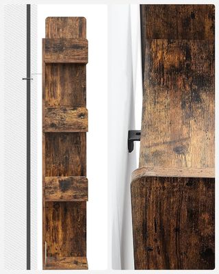 Solid Wood Tree-Shaped Bookcase with 13 Storage Shelves 9.8D x 33.9W x 55.1H inch