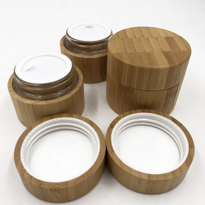 Customized Logo Biodegradable Bamboo Cosmetic Jar for Empty Jars Eco-Friendly Design