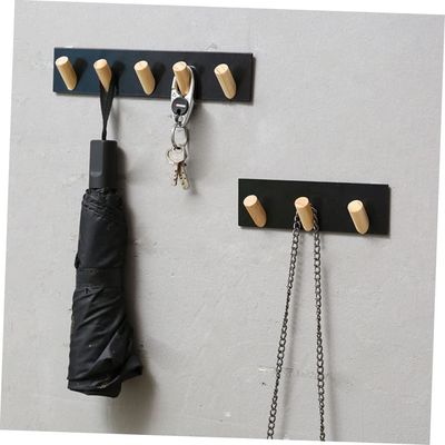 Rustic Wall Mounted Key Hook Iron Board for Office Building 7.75&quot; L x 7.75&quot; W x 48.5&quot; H
