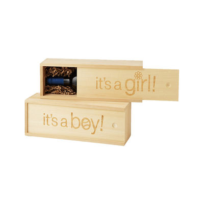 Stock grade Red Wine Box Wooden Packaging Printing Handling Other Rectangle/ Square /Round