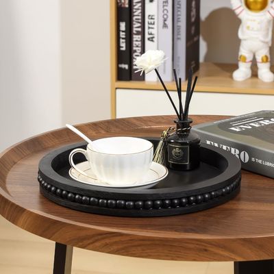 Wooden Decorative Tray for Coffee Table and Farmhouse Centerpiece Free Sample Charge