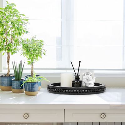 Wooden Decorative Tray for Coffee Table and Farmhouse Centerpiece Free Sample Charge