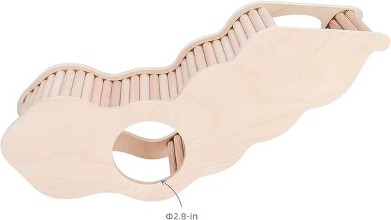 Sample Charge-Free Wooden Hamster House with Climbing Ladder and Secret Peep Tunnel