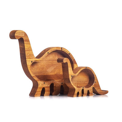 2022 Kids DIY Cute Wood White Wooden Coin Bank Money Boxes Storage Wooden Gift Custom
