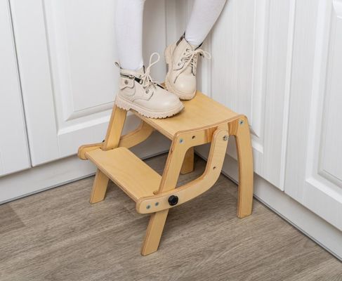 Modern Design Style 2in1 Convertible Step Stool Chair Perfect for Kids and Toddlers