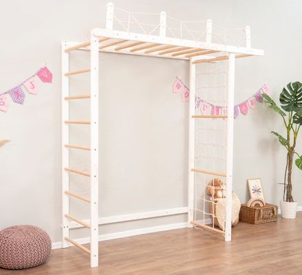 Customizable Children's Jungle Gym with Optional Rope Accessory and Nursery Mobile