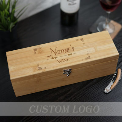 Wood Type MDF Luxury Red Wine Paint Baking Wooden Gift Box With Handles and Acrylic Lid