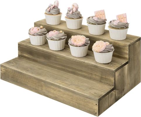 OEM Order Acceptable Wood Dessert Stand Cupcake Riser Display for Special Occasions