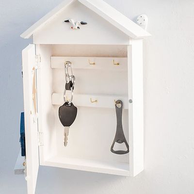 Wood Nautical Wall Mount Hanging Decorative Handmade Key Holder for Office Building