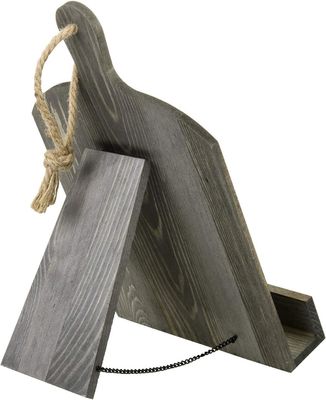 Rustic Wood Style Recipe Book Holder Adjustable and Foldable for Kitchen Storage