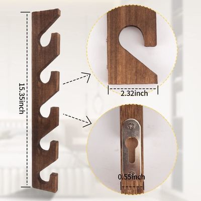Wall Mounted Wooden Hat Organizer for Caps 5-layer Vertical Hat Holder Display Rack