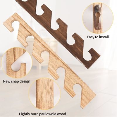 Wall Mounted Wooden Hat Organizer for Caps 5-layer Vertical Hat Holder Display Rack