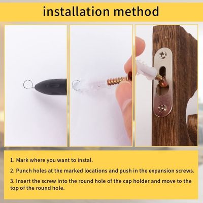 Wall Mounted Wooden Hat Organizer for Caps 5-layer Vertical Hat Holder Display Rack